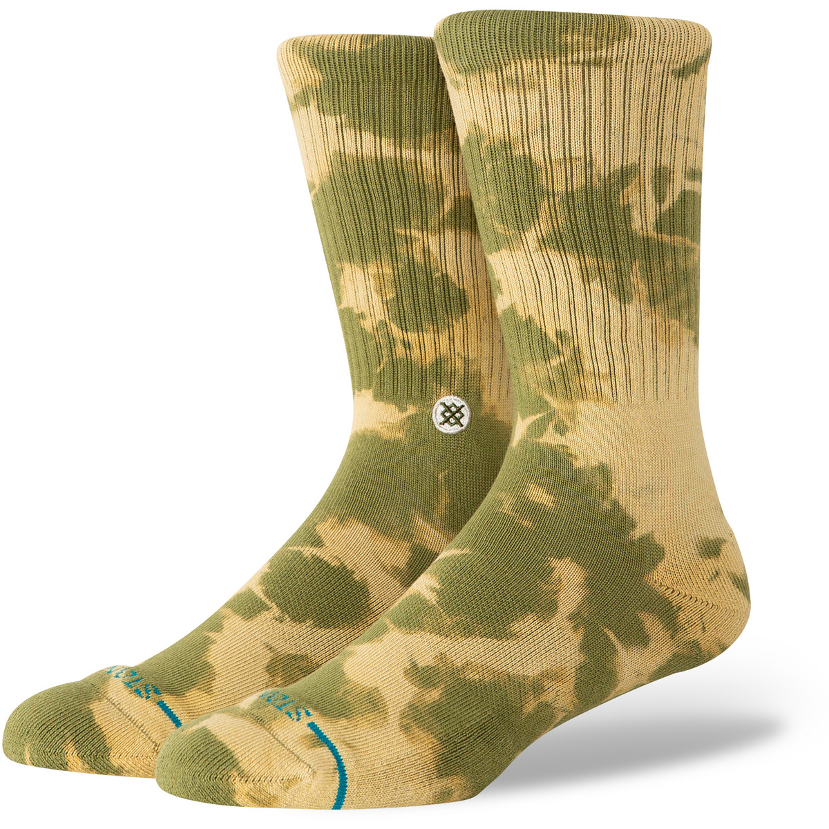 Stance Spotty Dye Crew Socken (Größe 43 , oliv)