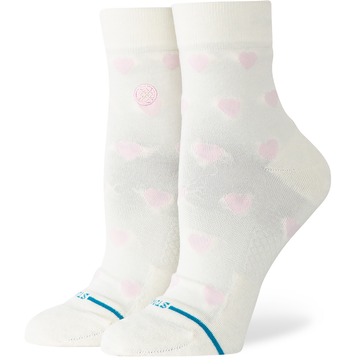 Stance Damen Hearts Lowrider Socken (Größe 38 , weiss)