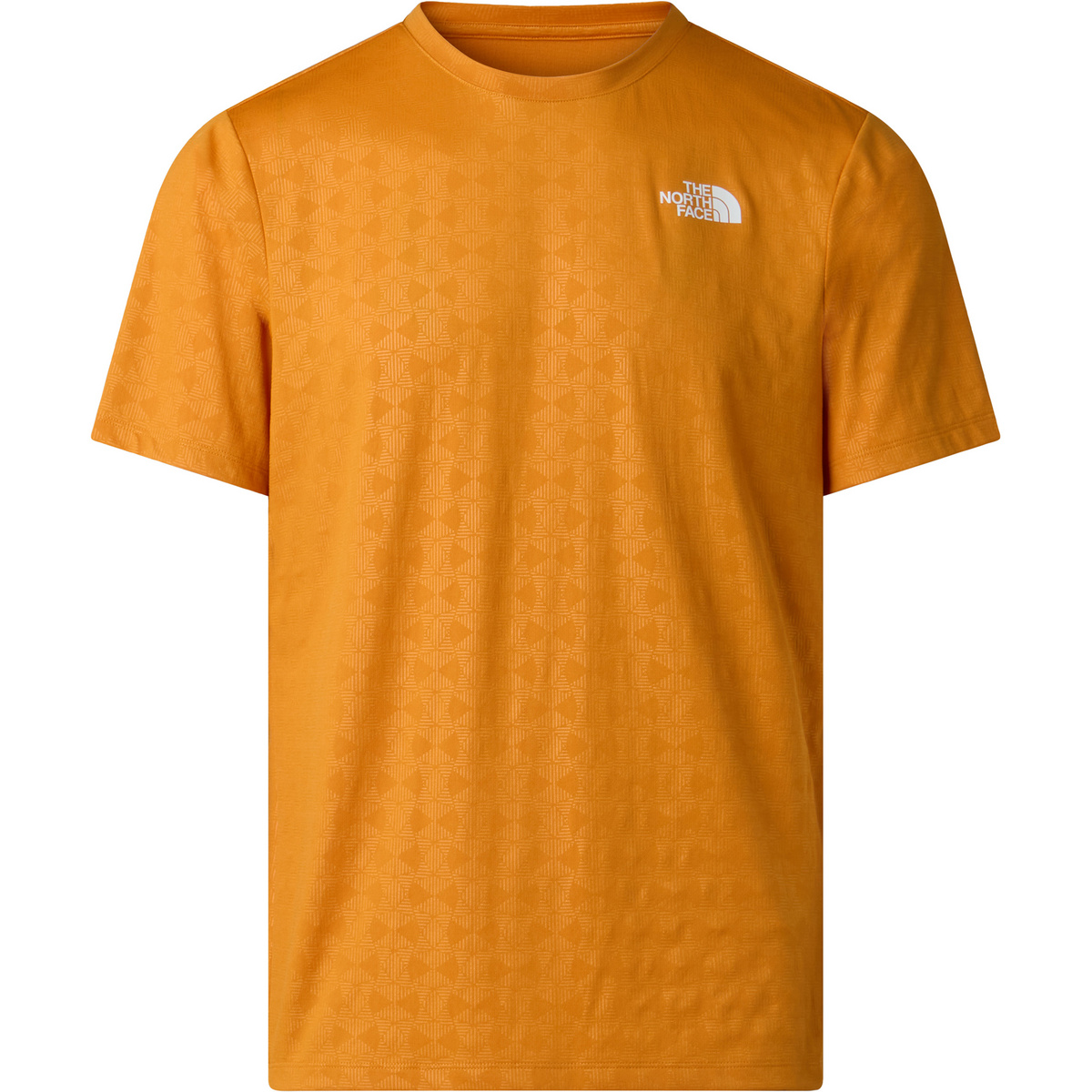 The North Face Herren 24/7 Pentadome Embossed T-Shirt (Größe S, orange)