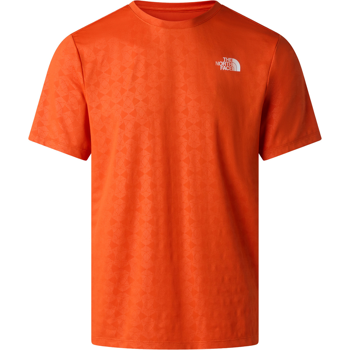 The North Face Herren 24/7 Pentadome Embossed T-Shirt (Größe S, orange)