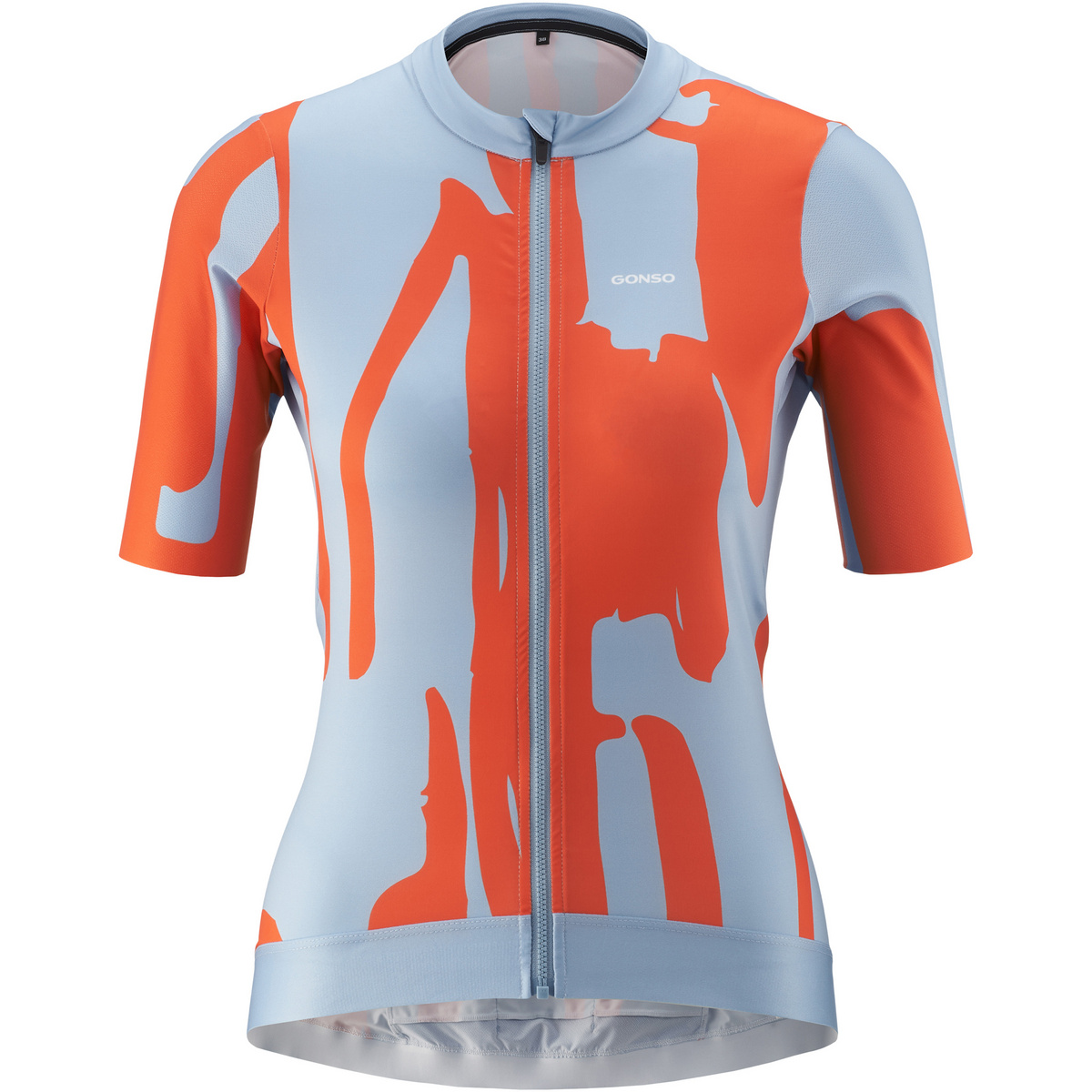 Gonso Damen Road Print Trikot (Größe L, blau)