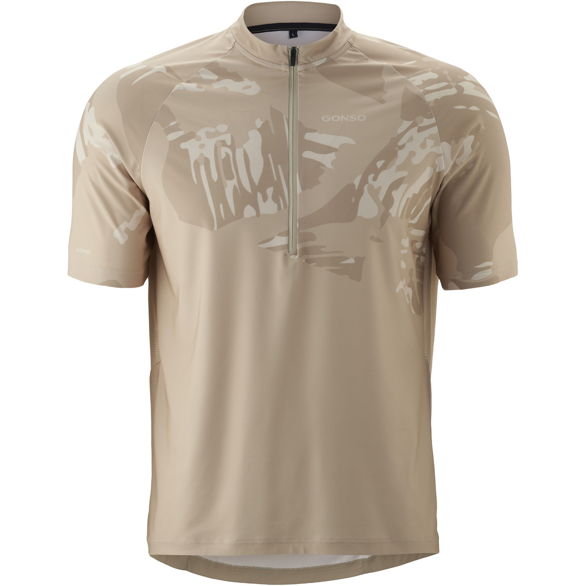 Gonso Herren Adventure 3/4 Zip Trikot (Größe S, beige)