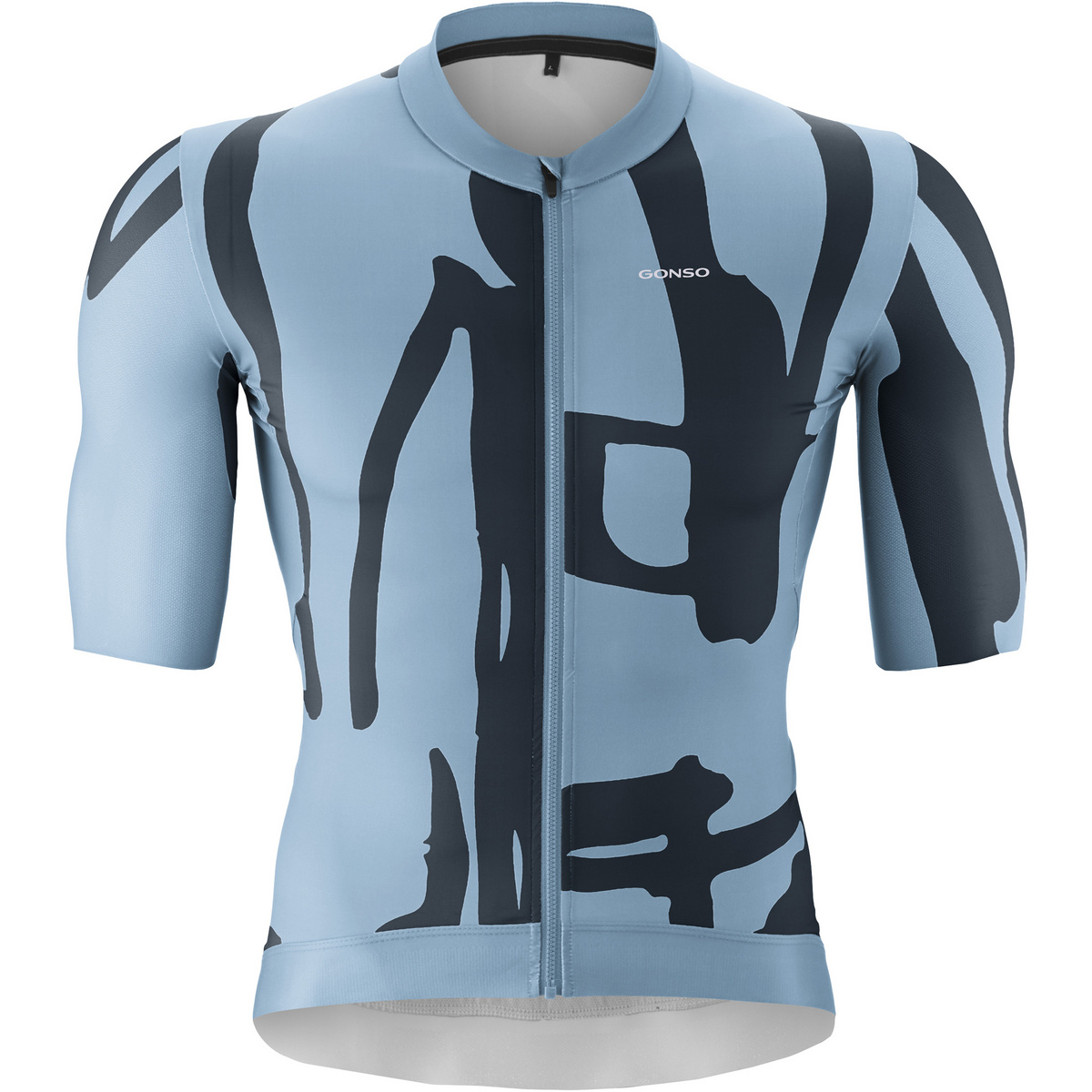 Gonso Herren Road Print Trikot (Größe S, blau)