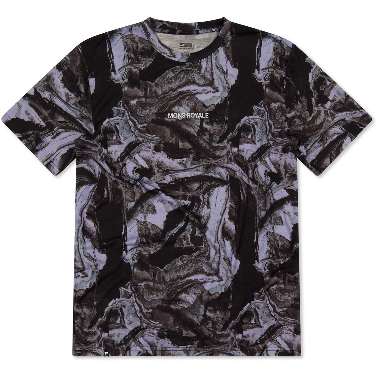 Mons Royale Herren Icon Merino T-Shirt (Größe S, grau)