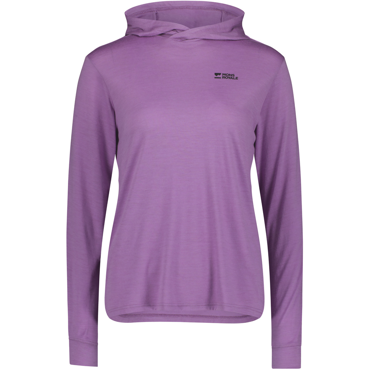 Mons Royale Damen Pivot Merino Hoodie (Größe M, lila)