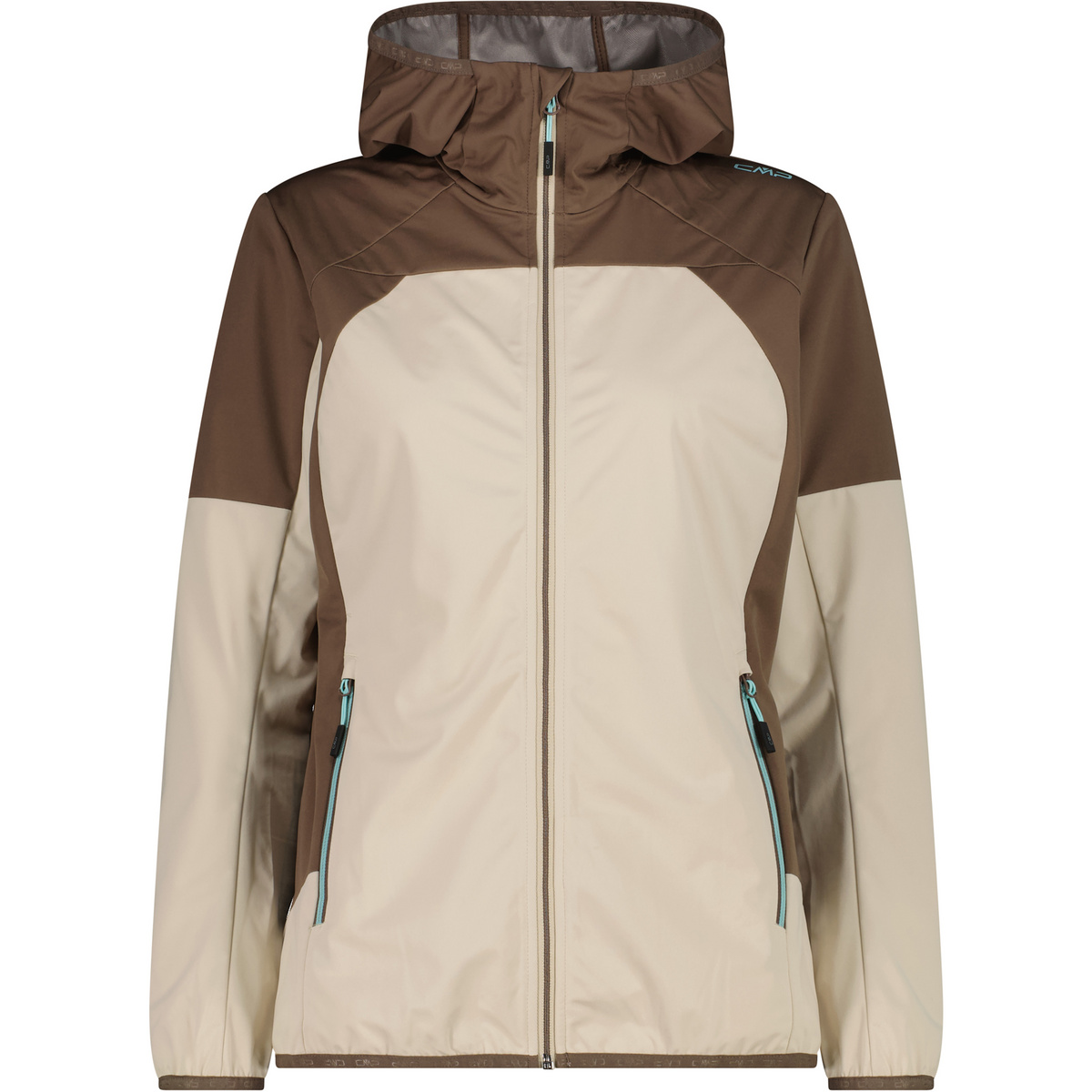 CMP Damen Hoodie Jacke (Größe S, beige)
