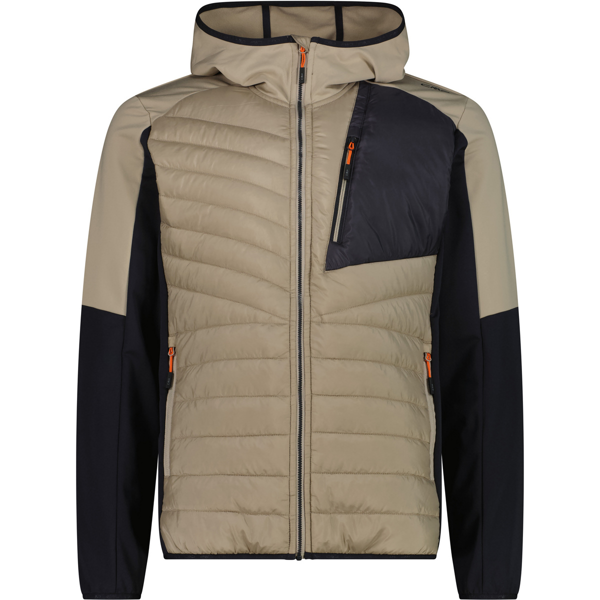 CMP Herren Hybrid Hoodie Jacke (Größe M, beige)