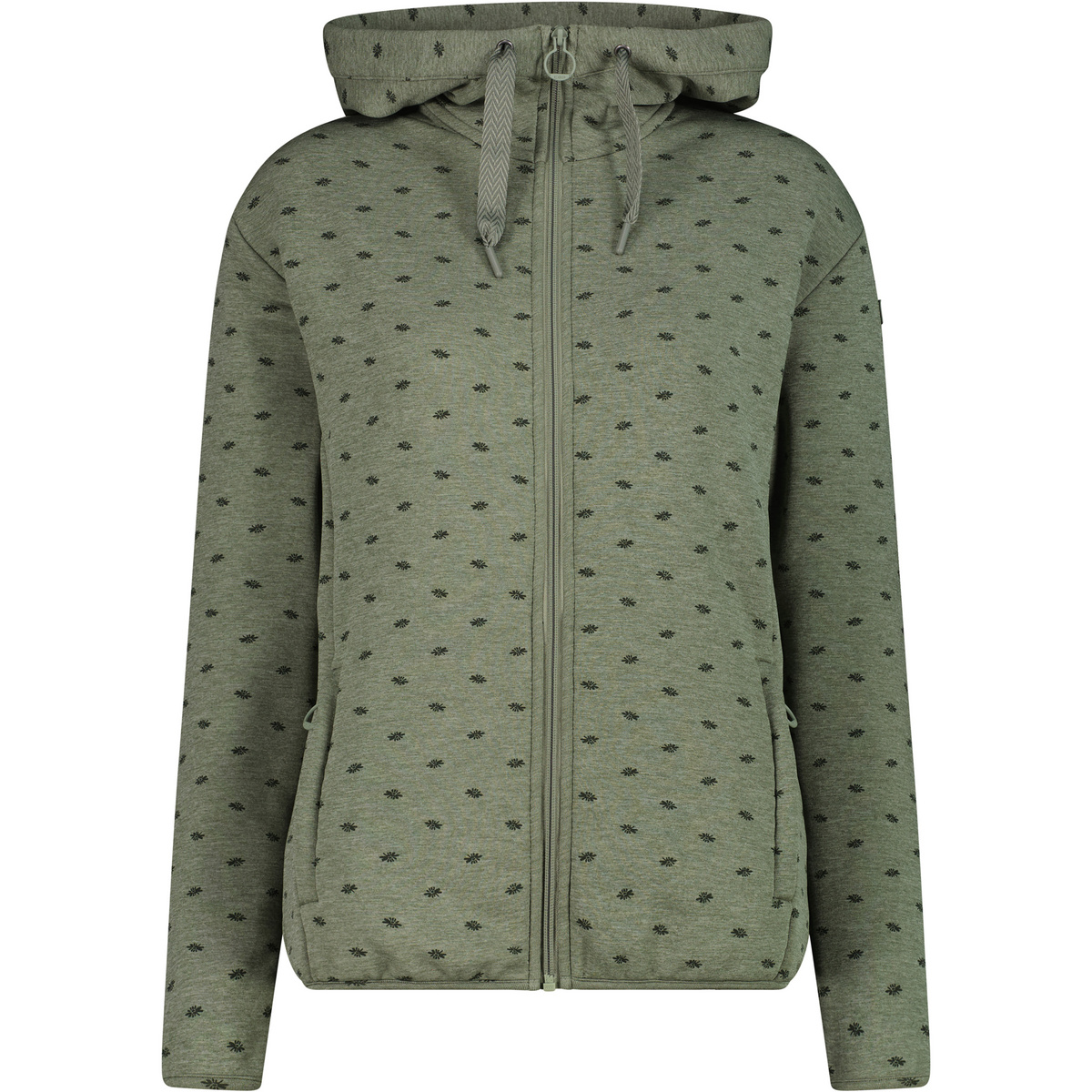 CMP Damen Hoodie Jacke (Größe XXL, oliv)