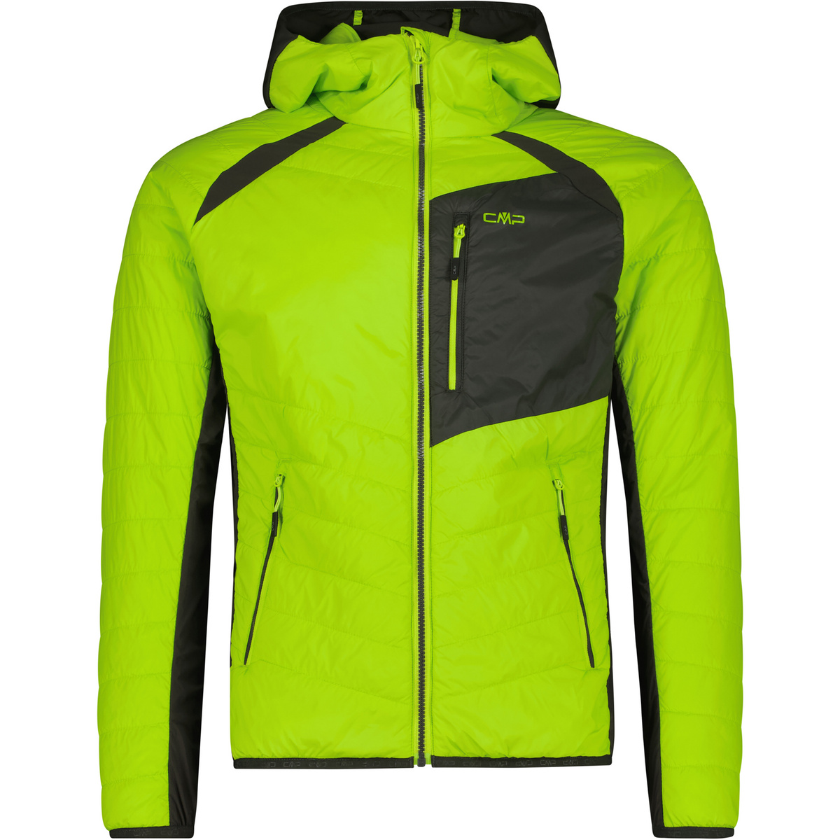 CMP Homme Veste Hybrid Hoodie (taille S, Vert)