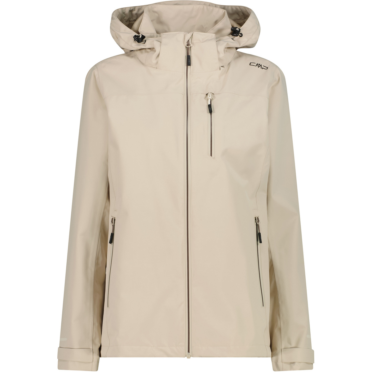 CMP Damen Zip Hoodie Jacke (Größe XXS, beige)