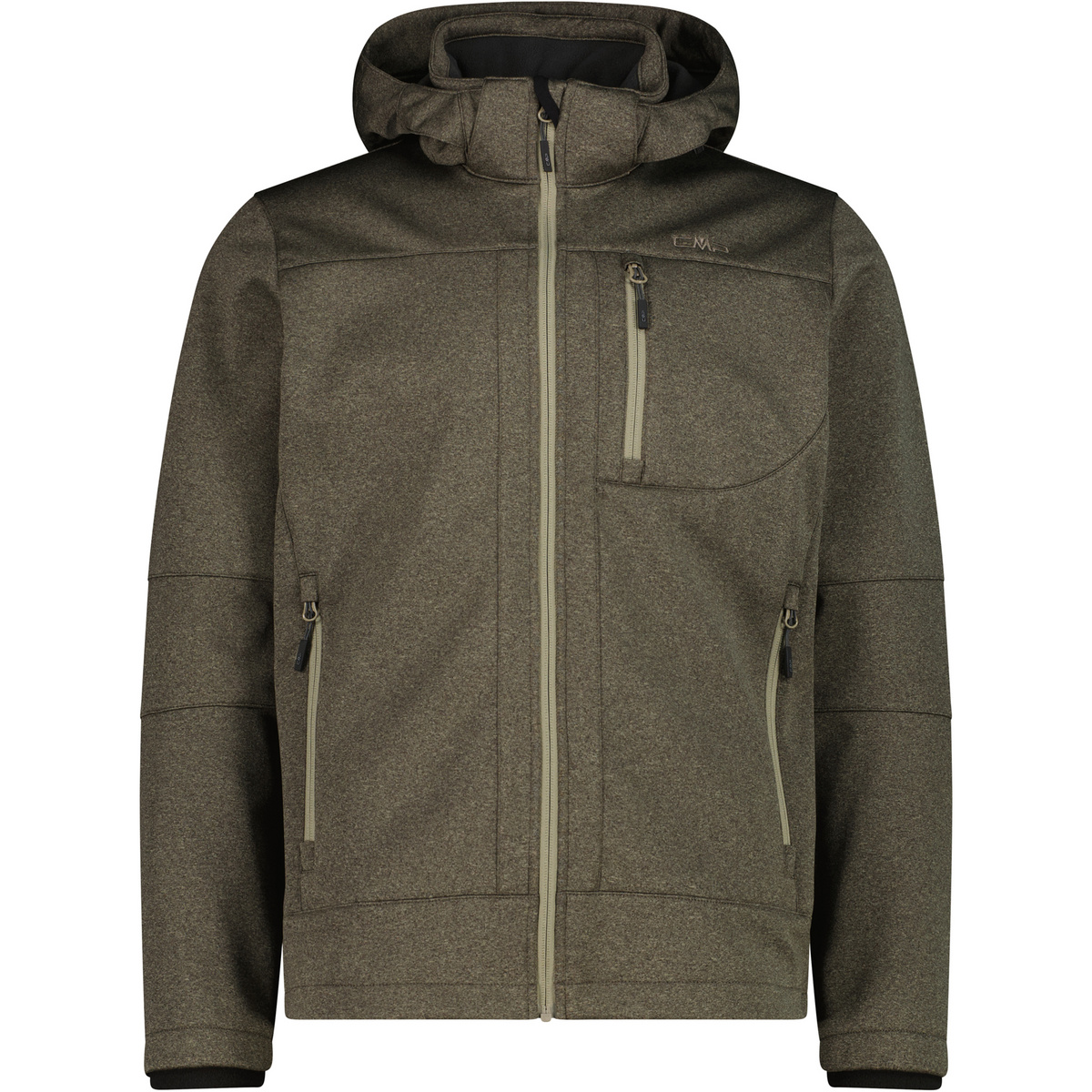 CMP Herren Zip Hoodie Jacke (Größe 5XL, schwarz)