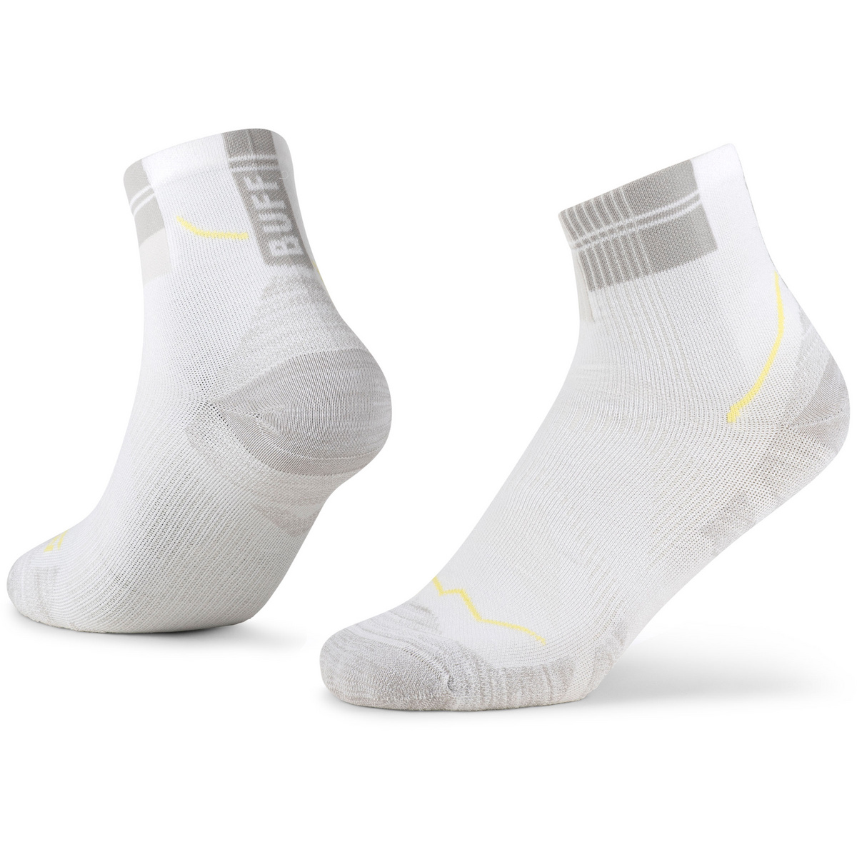 Buff Coolnet Quarter Socken (Größe 39 , weiss)