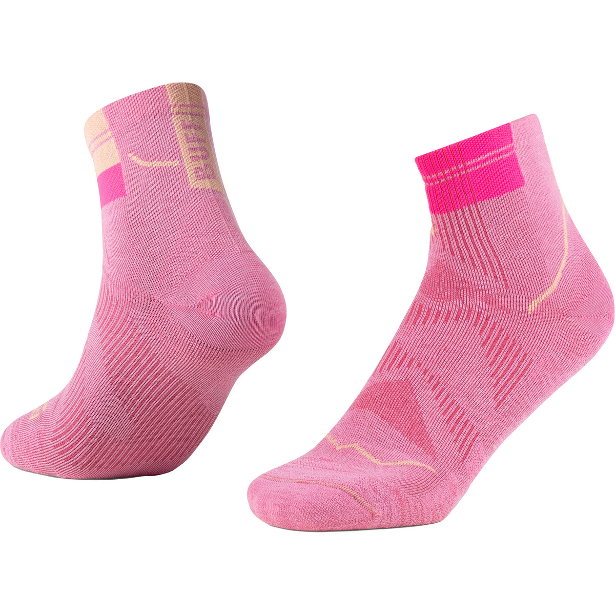 Buff Coolnet Quarter Socken (Größe 36 , pink)