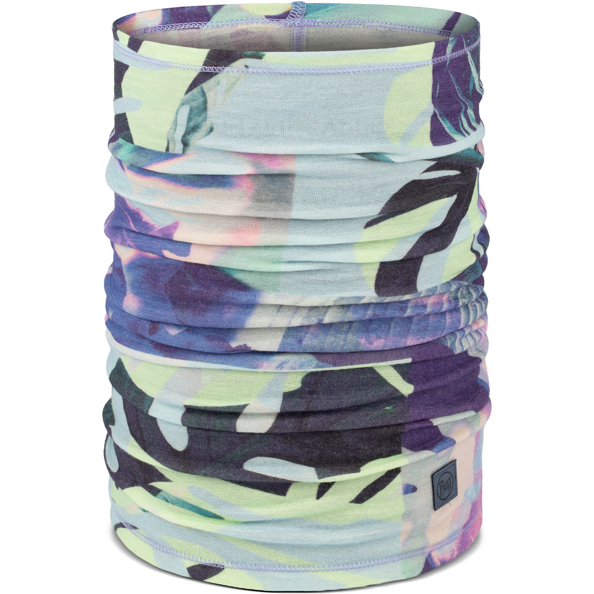 Buff Merino Lw Prints Schlauchtuch (Größe ONE SIZE, grau)