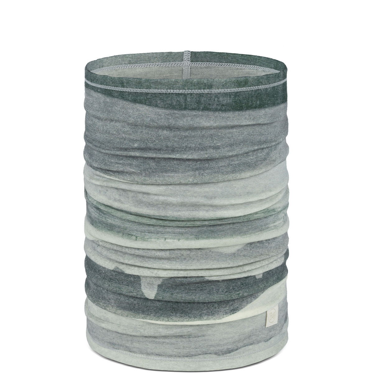 Buff Merino Lw Prints Schlauchtuch (Größe ONE SIZE, grau)