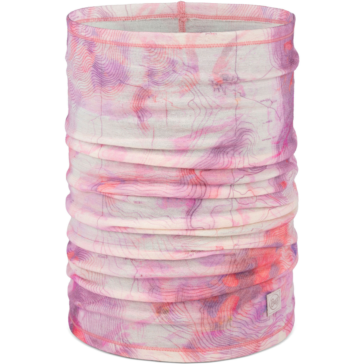 Buff Merino Lw Prints Schlauchtuch (Größe ONE SIZE, rosa)