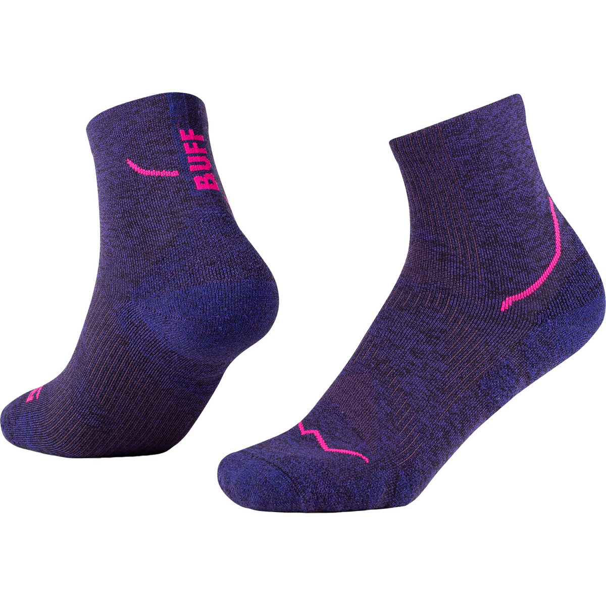 Buff Dryflx Quarter Socken (Größe 39 , lila)