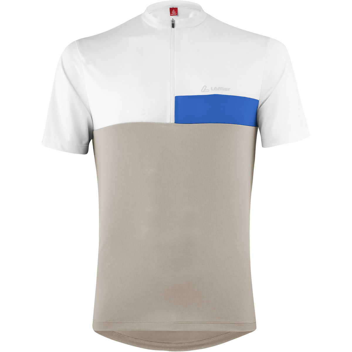 Löffler Herren Mondo Half Zip Trikot (Größe XL, grau)
