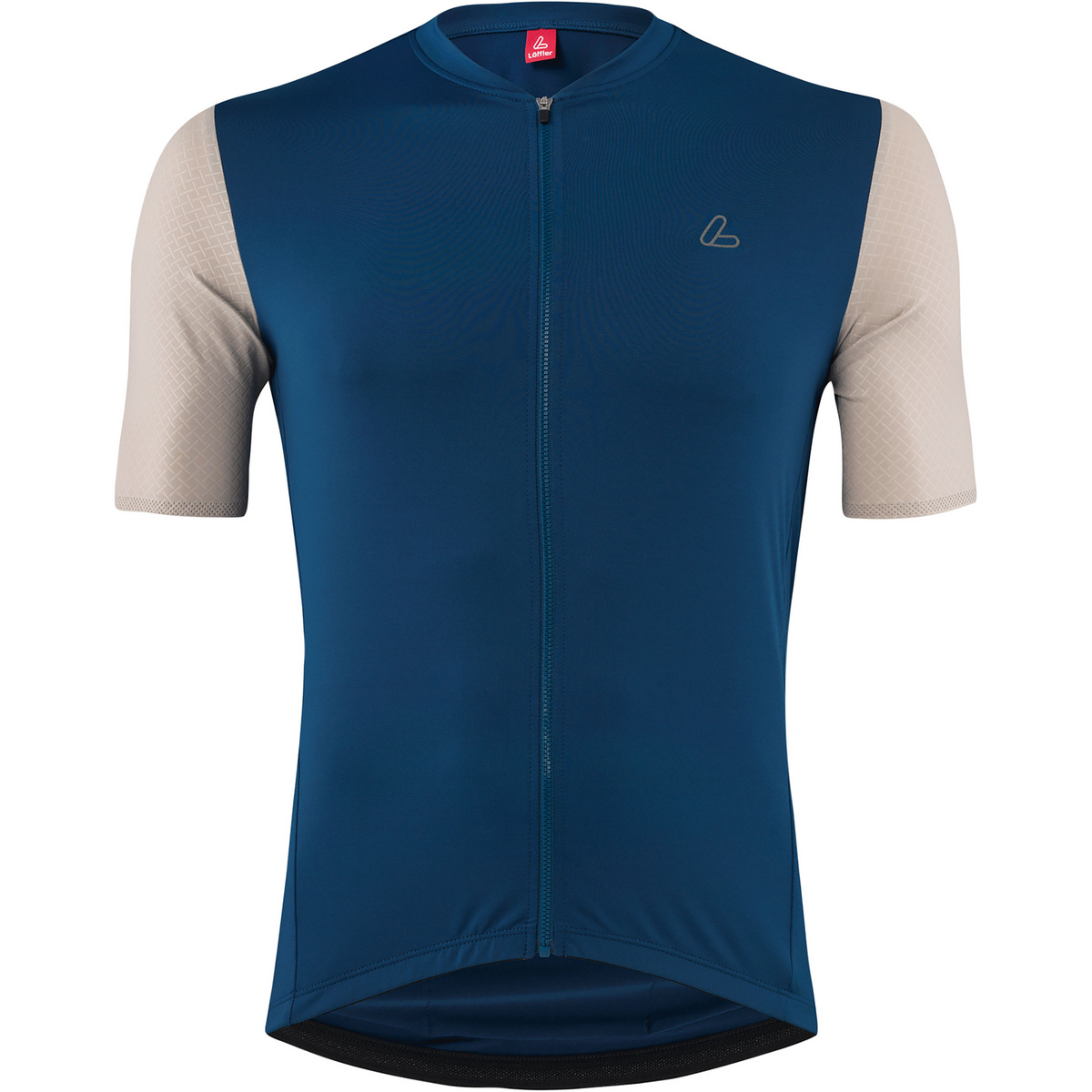 Löffler Herren Skys Clear Mid Half Zip Trikot (Größe XS, blau)