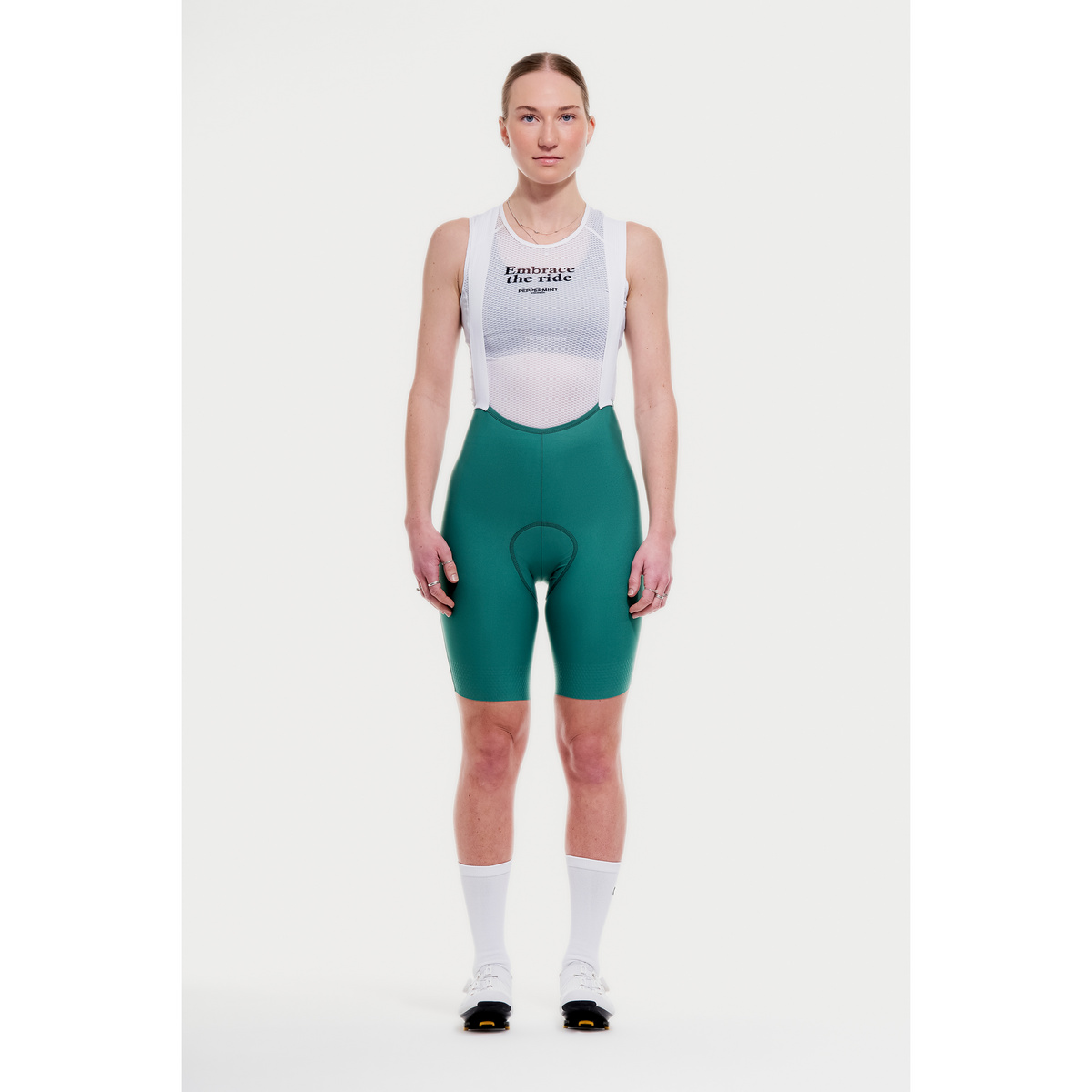 Peppermint Damen Signature Bib kurz (Größe XL, gruen)