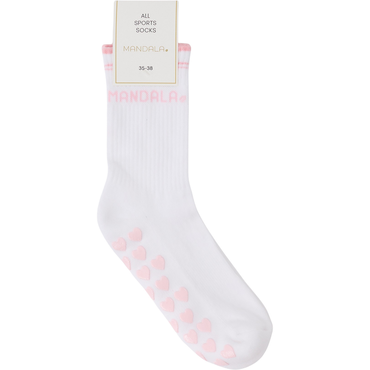 Mandala Femme Chaussettes All Sports (taille 39 , Blanc)