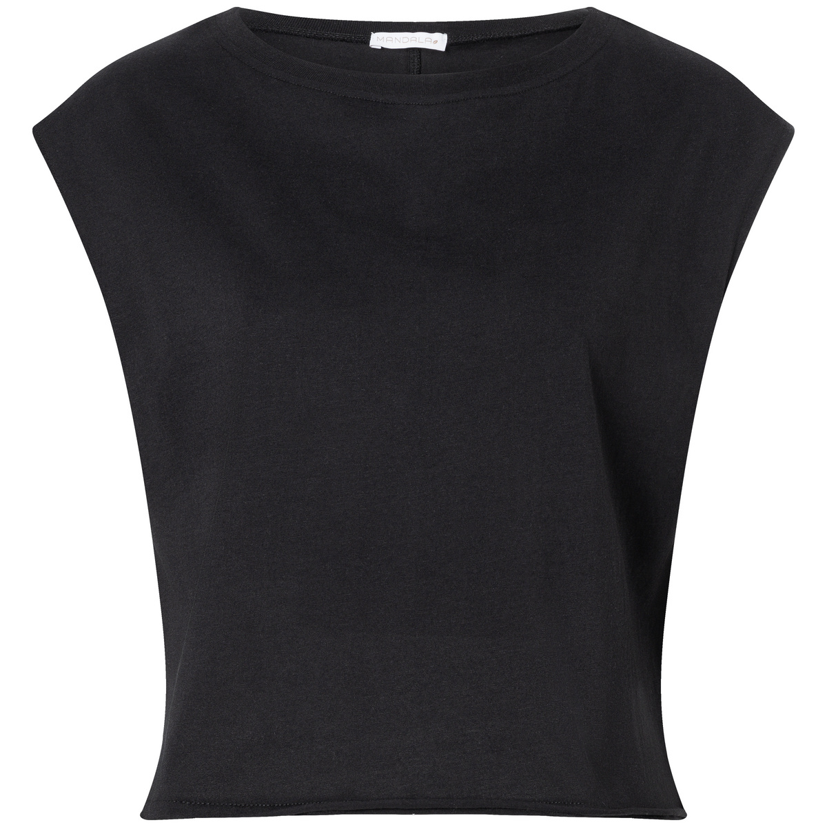 Mandala Damen Relax Fit T-Shirt (Größe L, schwarz)