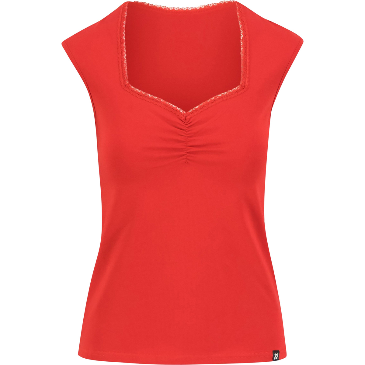 Blutsgeschwister Damen Let Romance Rule T-Shirt (Größe L, rot)