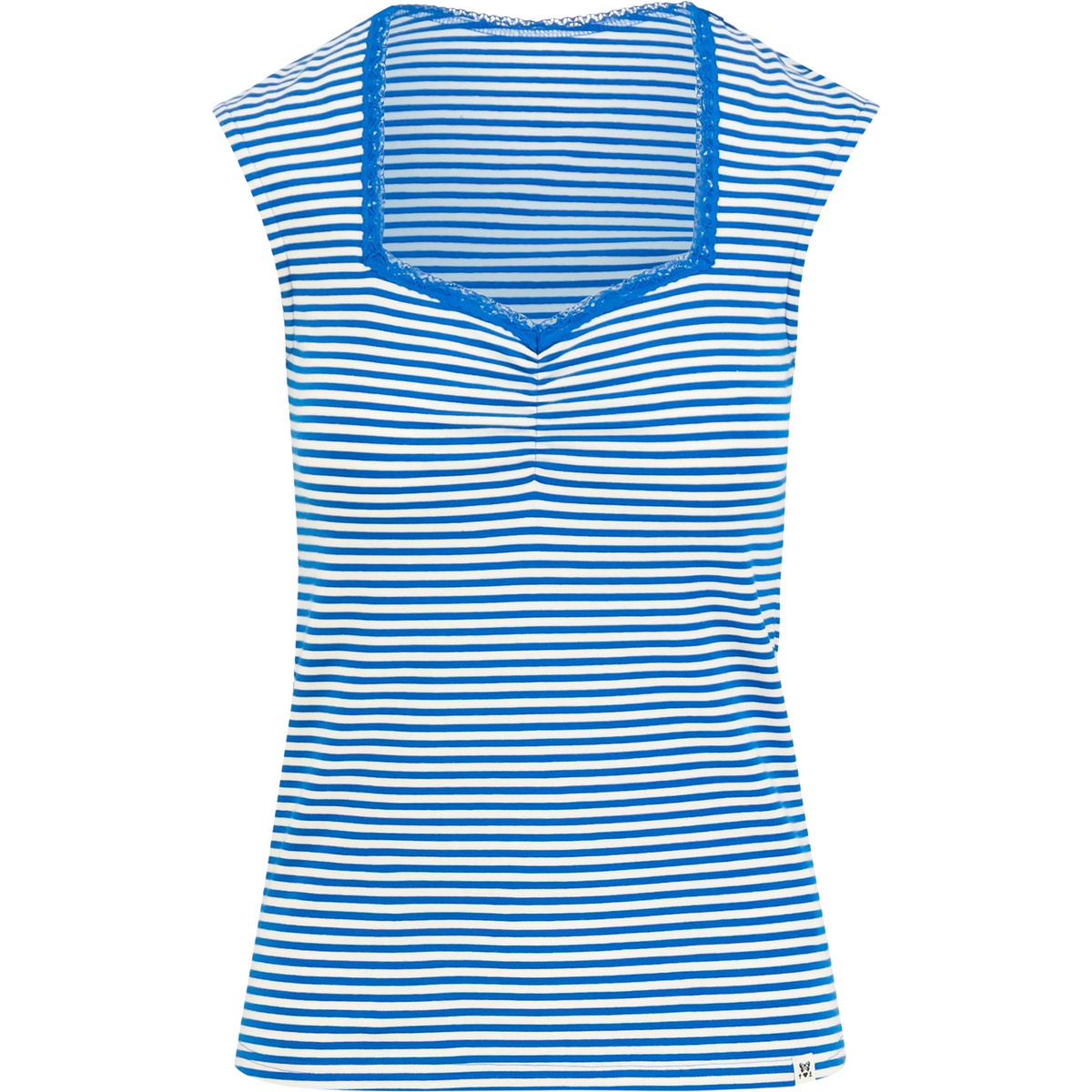 Blutsgeschwister Damen Let Romance Rule T-Shirt (Größe M, blau)