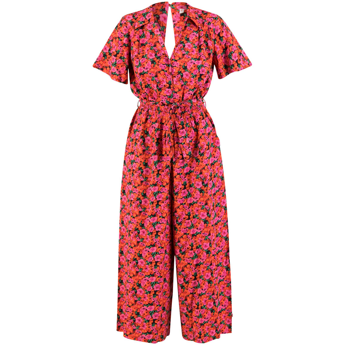Blutsgeschwister Damen Charming Steps Jumpsuit (Größe XS, rot)