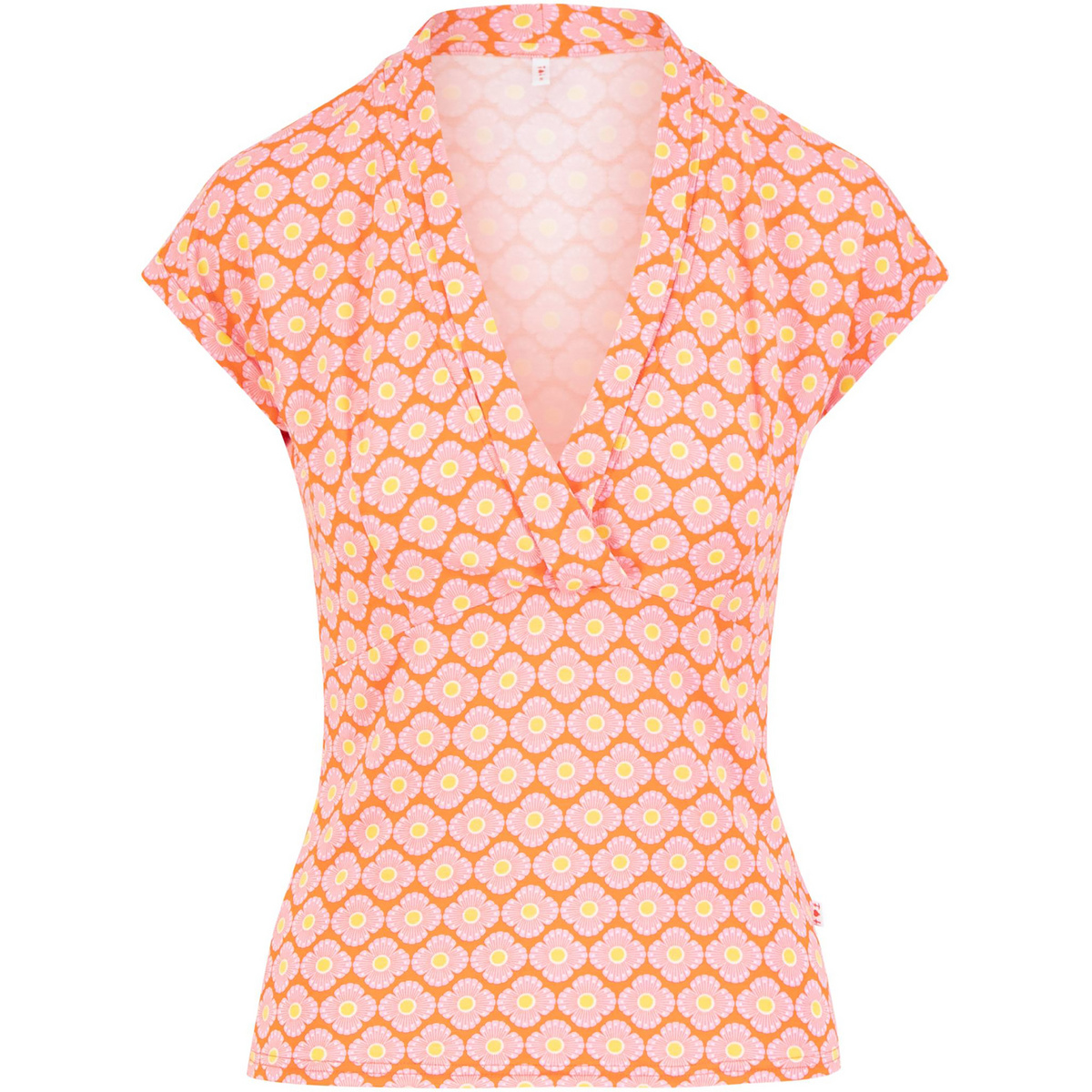 Blutsgeschwister Damen Mon Cher Cache-cœur T-Shirt (Größe XS, rosa)