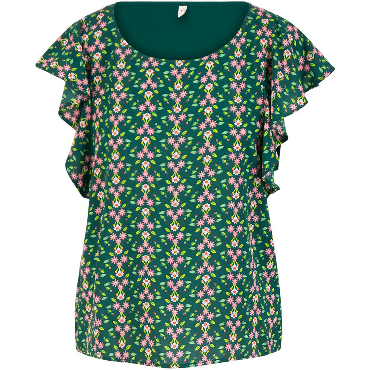 Blutsgeschwister Damen Lovebird's Wings T-Shirt (Größe M, gruen)