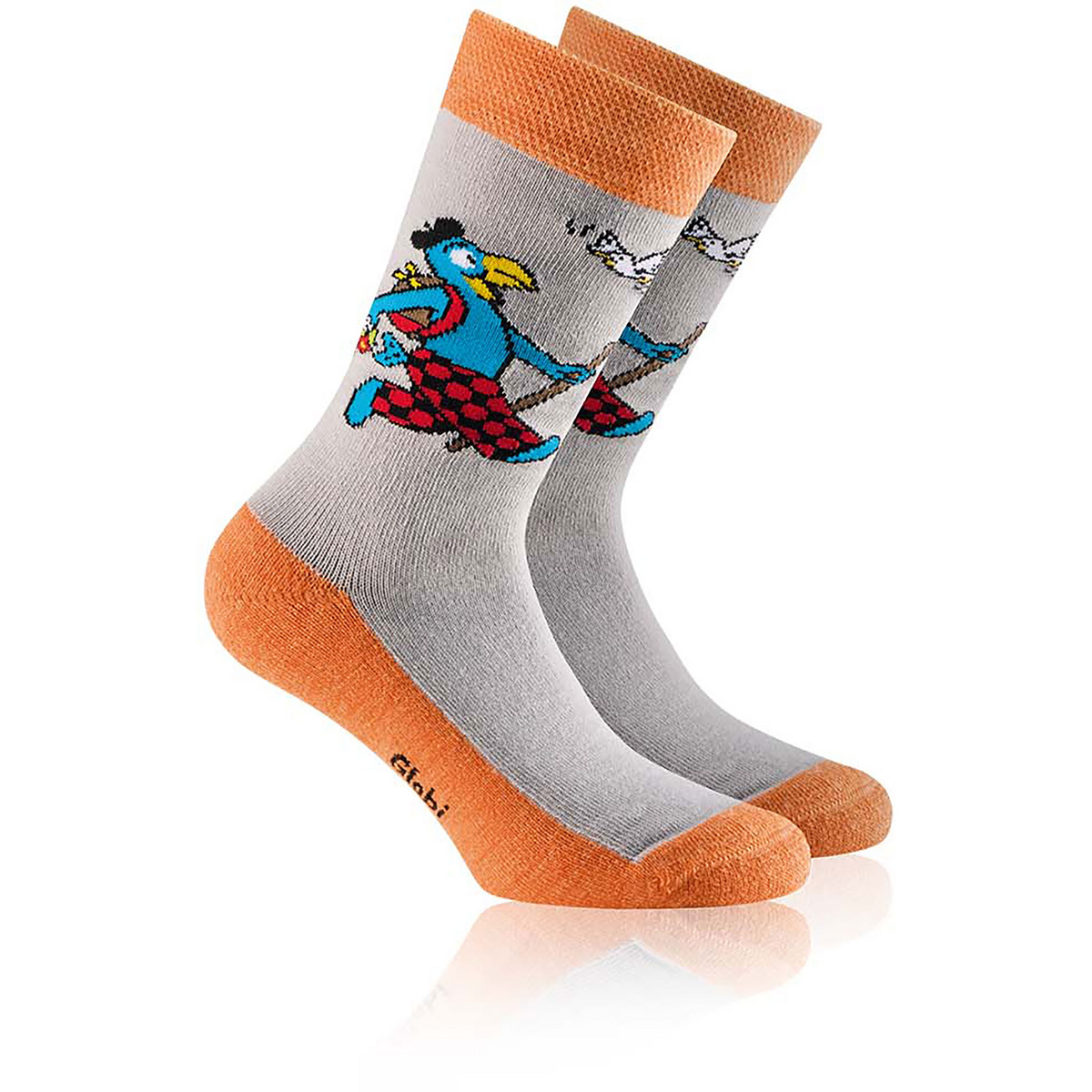 Rohner Kinder Globi Trekking Socken (Größe 35 , weiss)