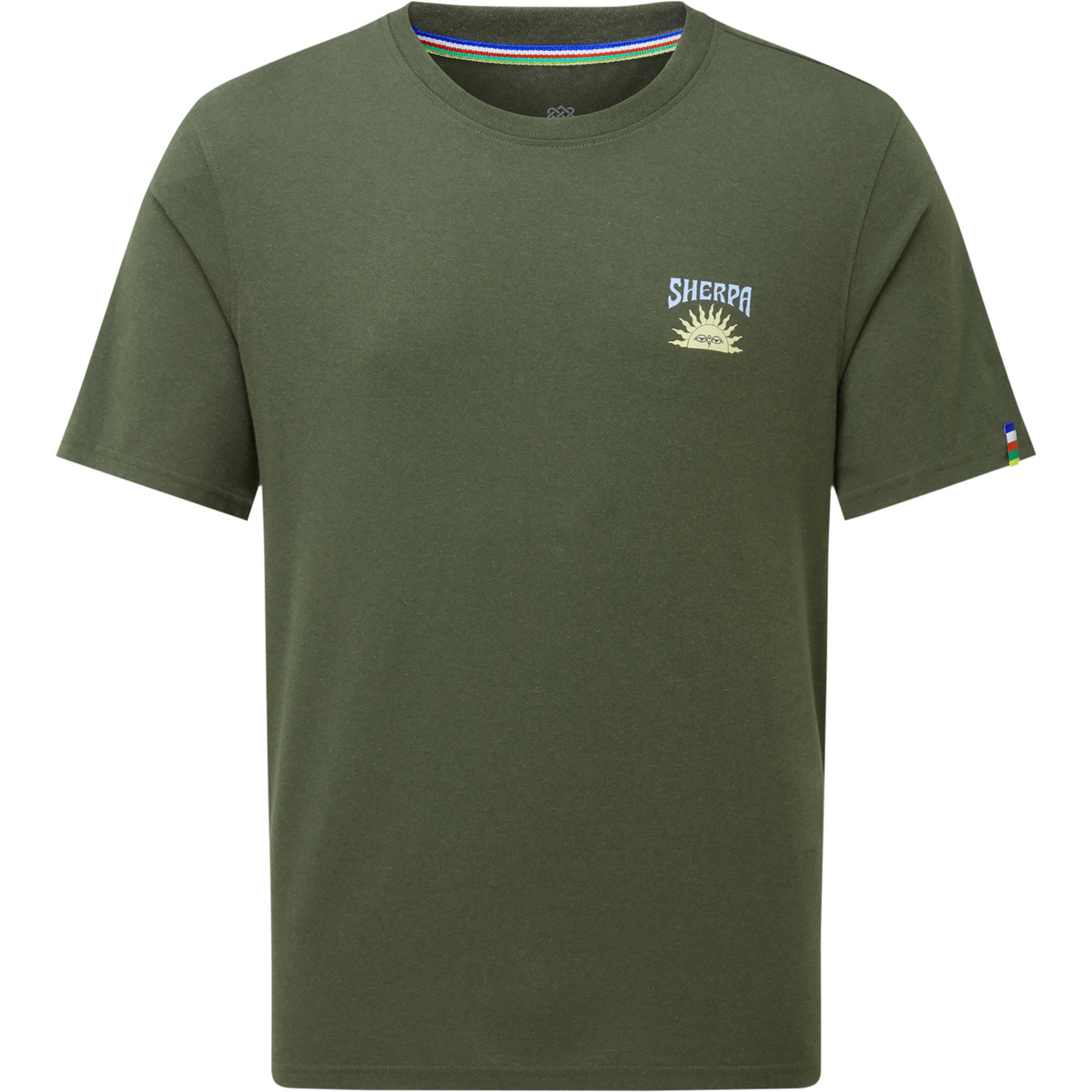 Image of Sherpa Adventure Gear Uomo Maglietta Jutnu Psychedelic