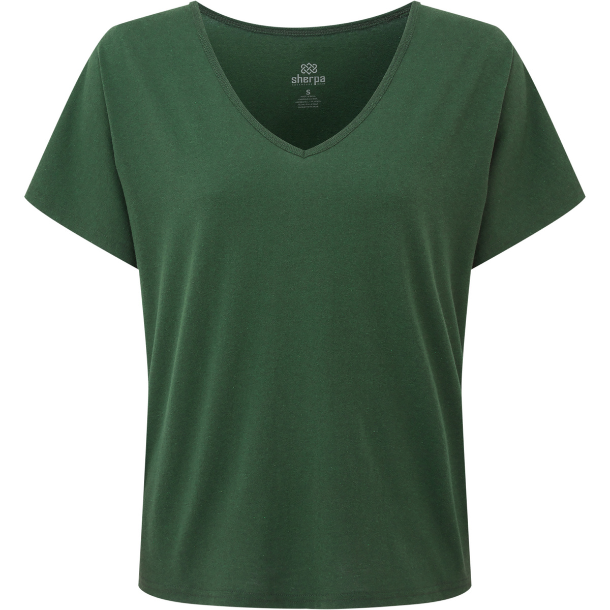 Sherpa Adventure Gear Damen Jutnu V-Neck T-Shirt (Größe XL, gruen)