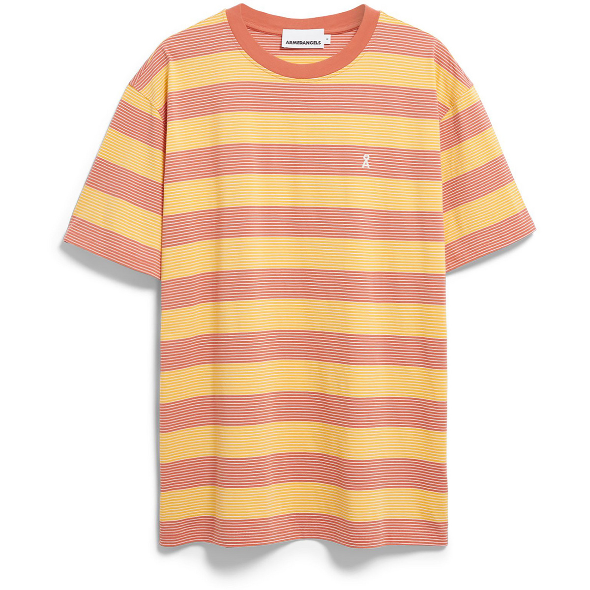 Image of Armedangels Uomo Maglietta Maarkos Multi Stripes