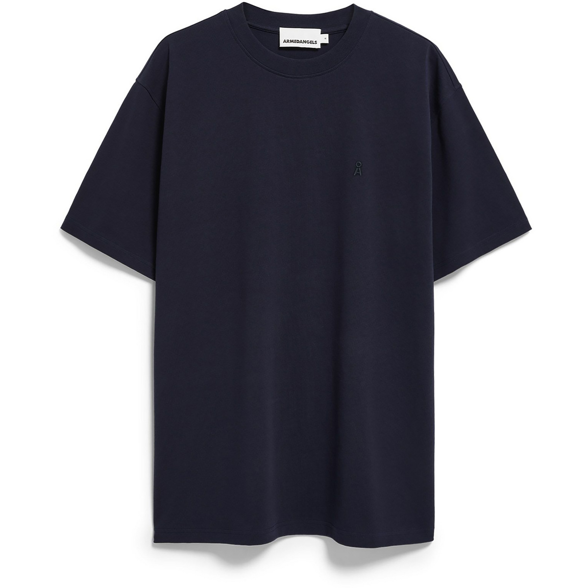 Armedangels Herren Maarkos Heavy Weight T-Shirt (Größe M, schwarz)