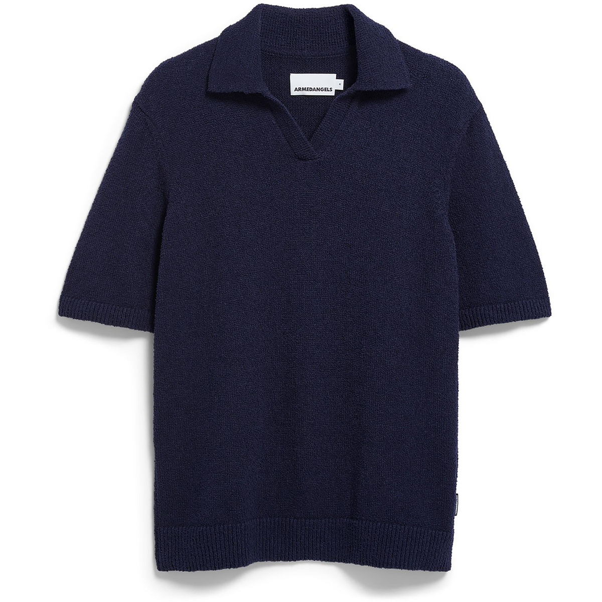 Image of Armedangels Herren Boucle Knit Polo T-Shirt
