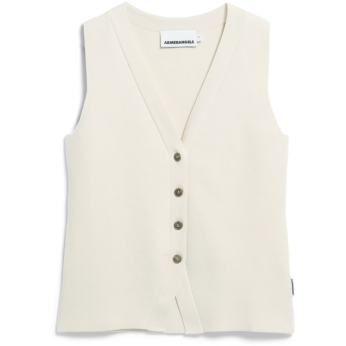 Image of Armedangels Damen Compact Buttoned Knit Weste