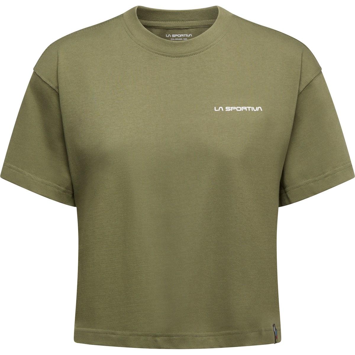 La Sportiva Damen Redgarden Crop T-Shirt (Größe S, oliv)