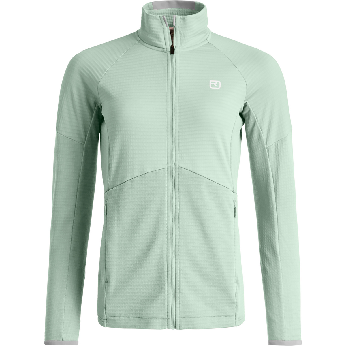 Ortovox Damen Fleece Light Grid Jacke (Größe M, gruen)