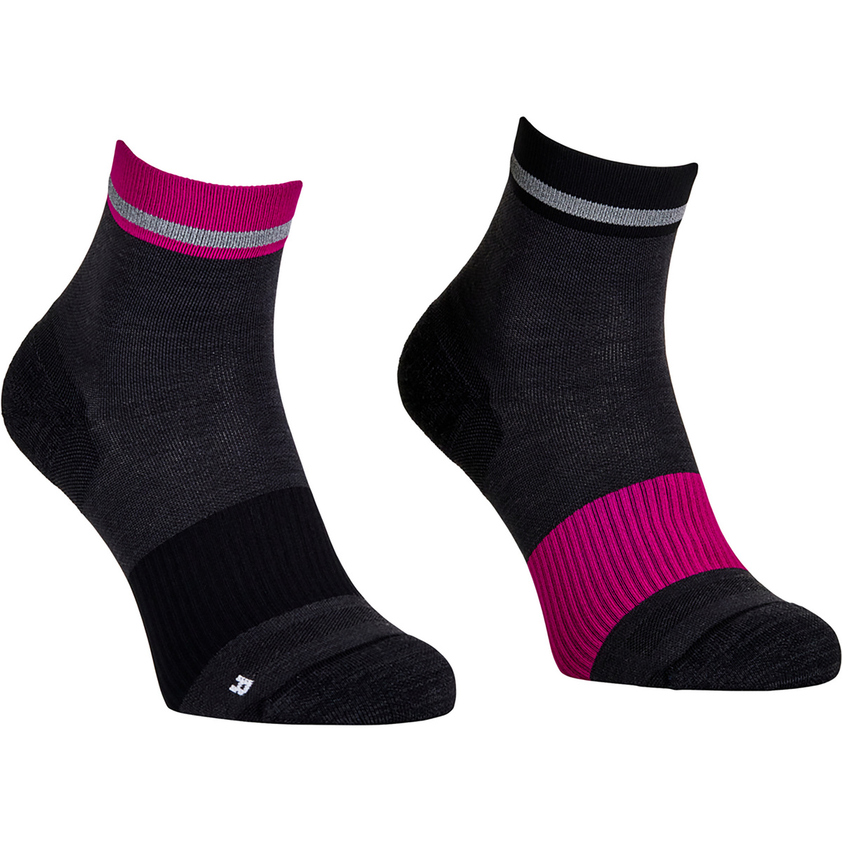 Ortovox Damen MTB Quarter Socken (Größe 39 , schwarz)