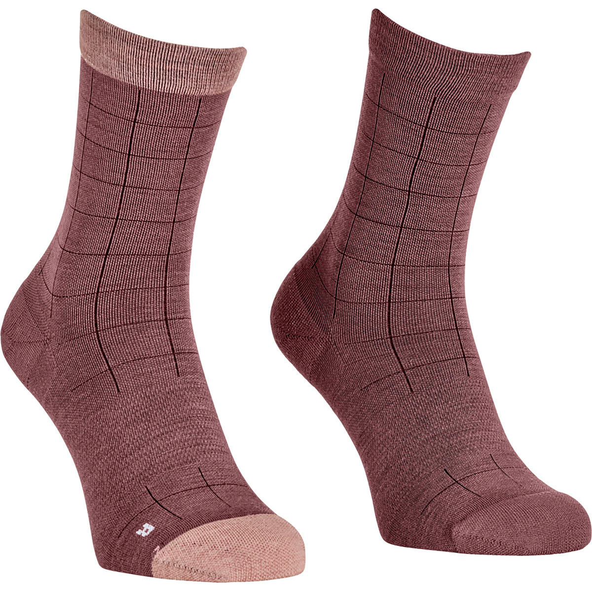 Ortovox Damen MTB Mid Light Socken (Größe 35 , rot)