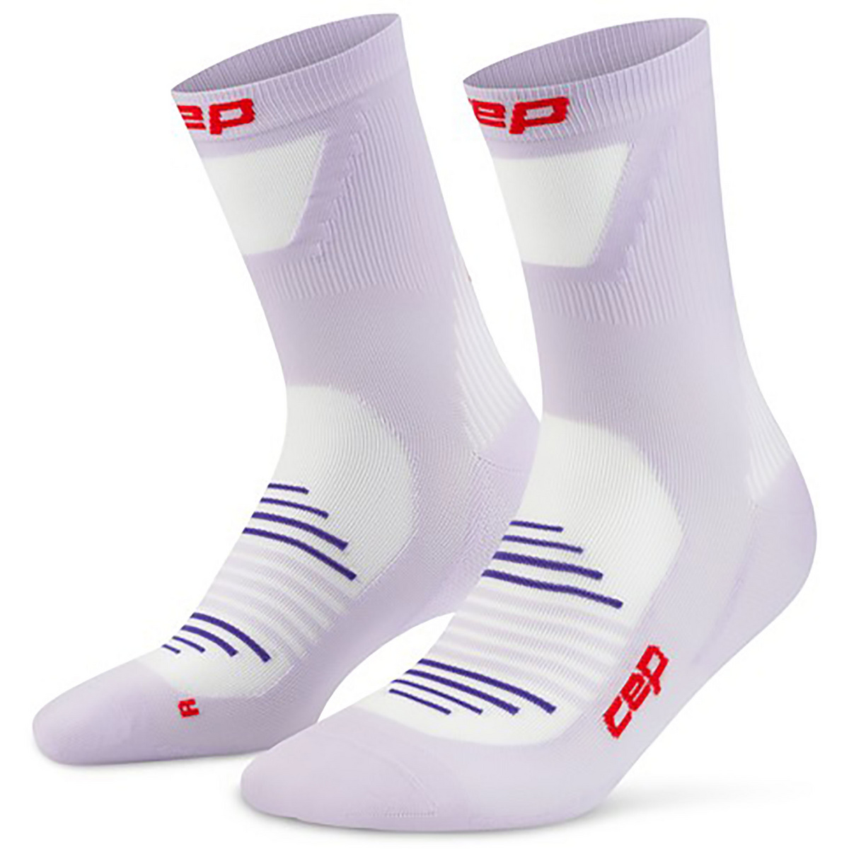 CEP Femme Chaussettes Pro Run Ultralight (taille 37 , Blanc)