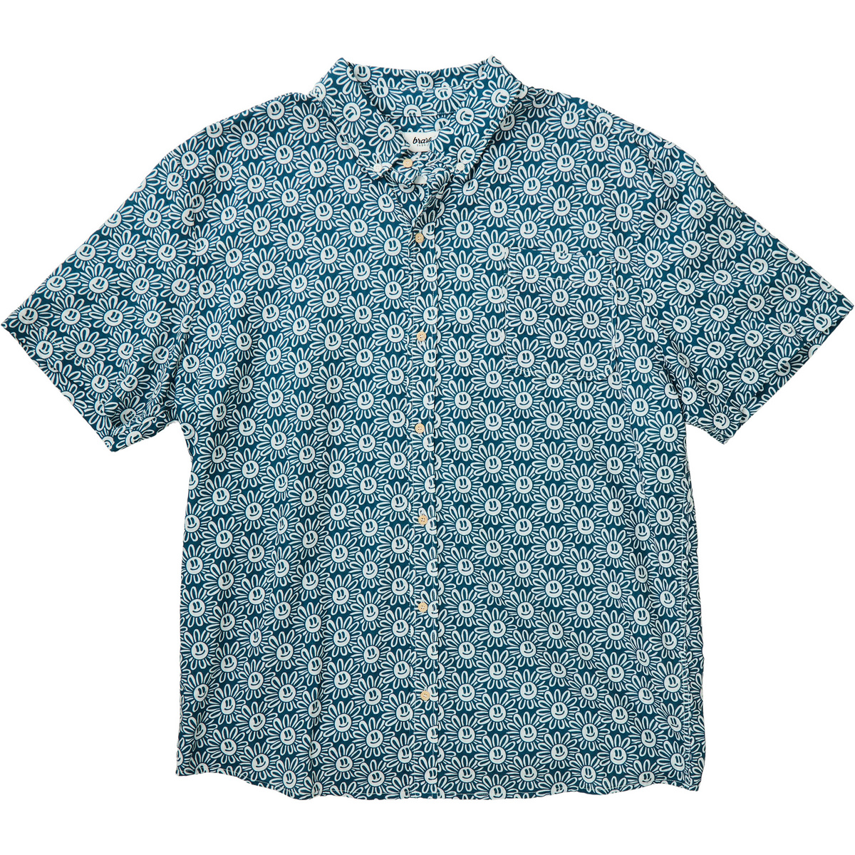 Image of Brava Fabrics Herren Asis Percales Daisy Boxy Hemd