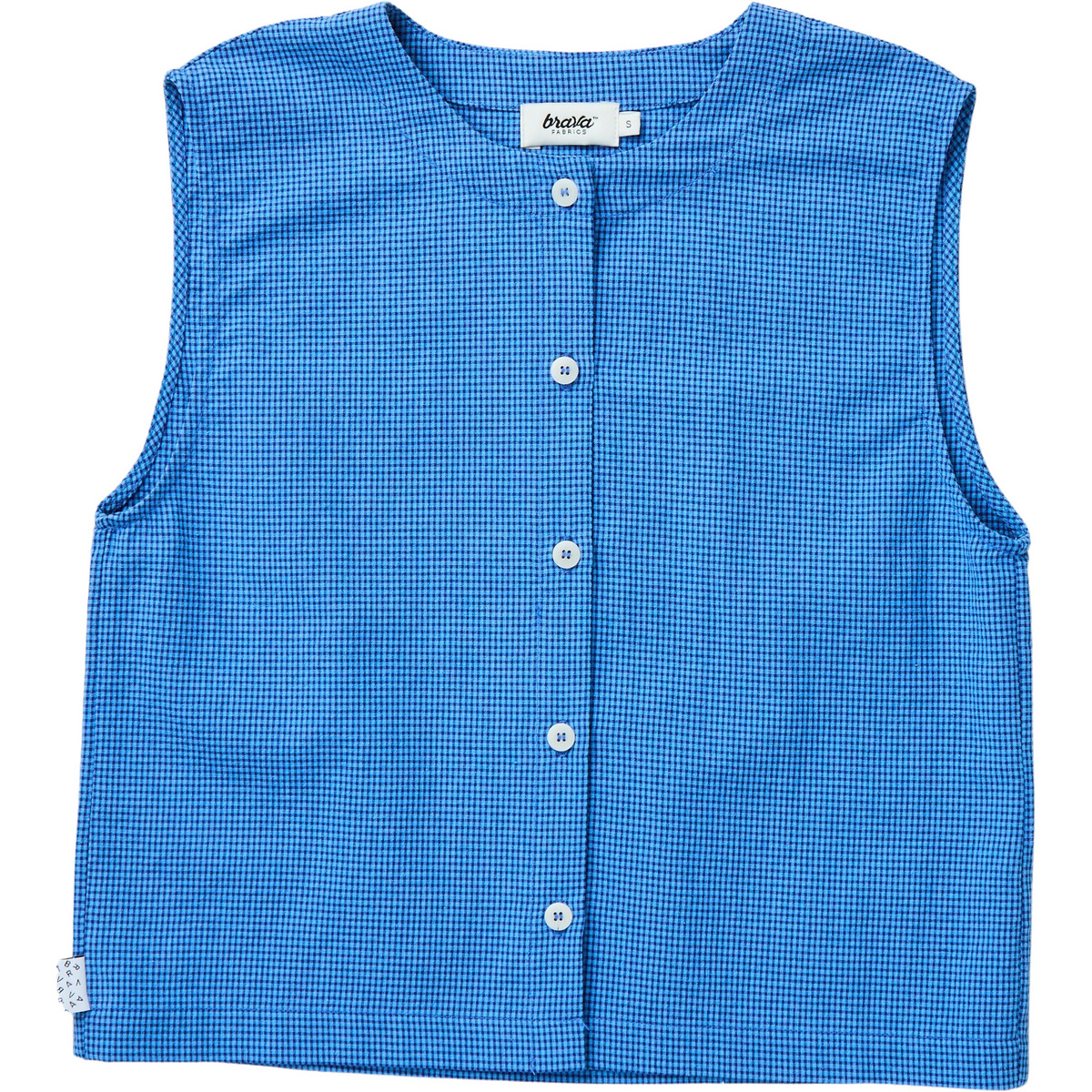 Image of Brava Fabrics Donna Camicetta Checks Button Up