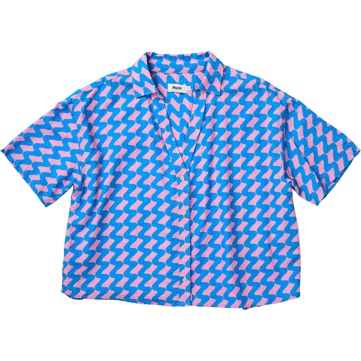 Image of Brava Fabrics Donna Camicetta Gum Oversize Cropped