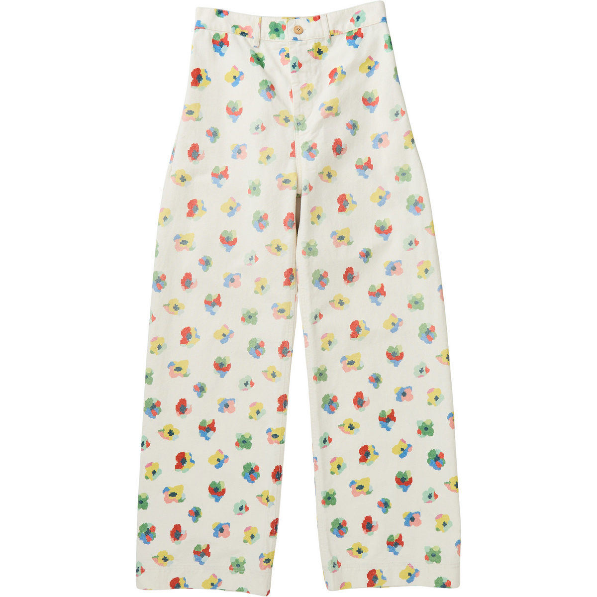 Image of Brava Fabrics Donna Pantaloni Mini Flower Straigh