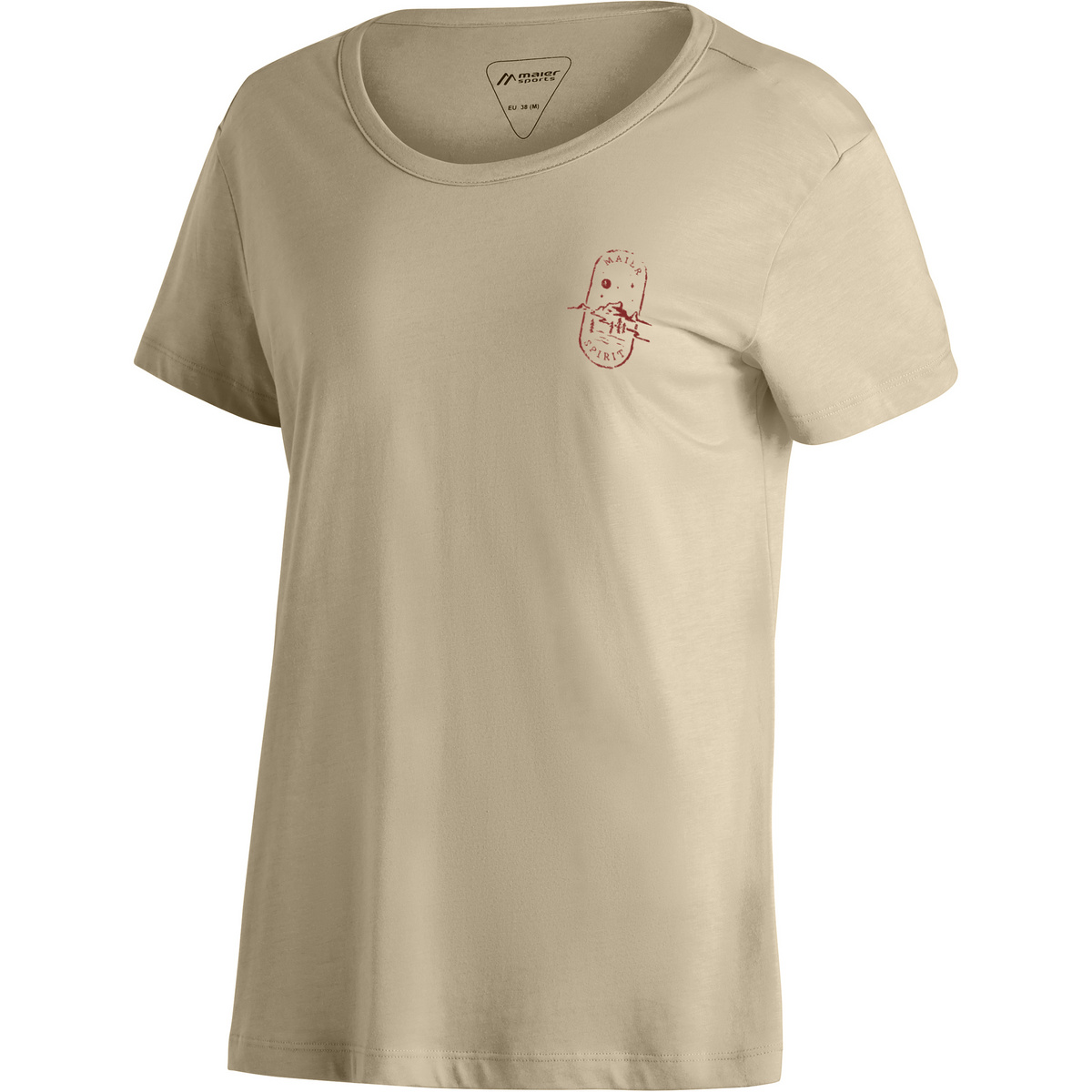 Maier Sports Femme T-shirt Mariella (taille 3XL, Beige)