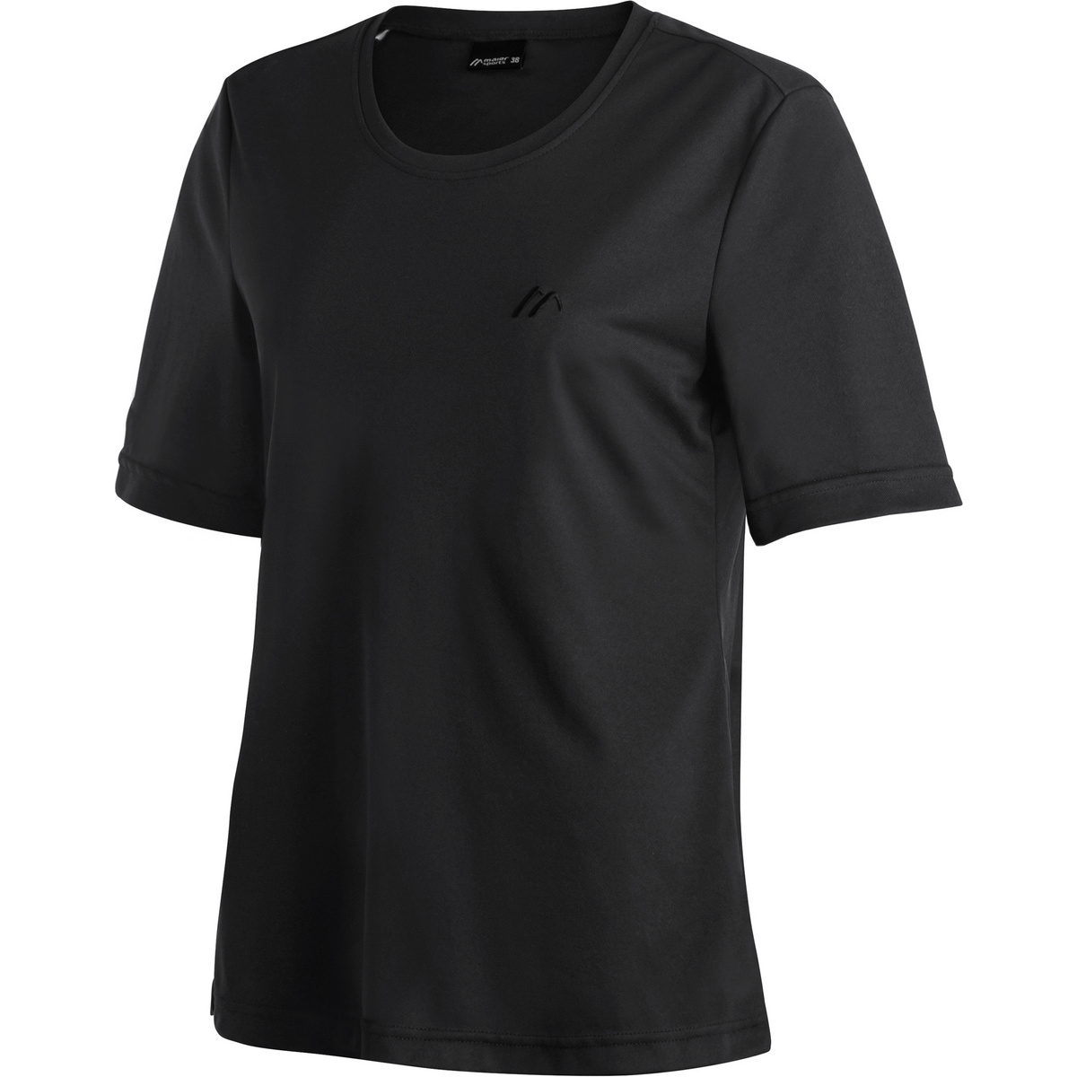 Maier Sports Damen Waltraud T-Shirt (Größe 4XL, schwarz)