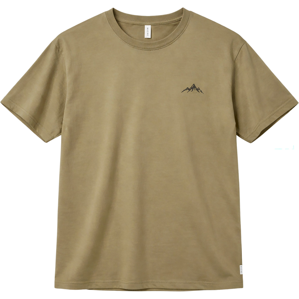 Mazine Herren Chest Print T-Shirt (Größe S, oliv)